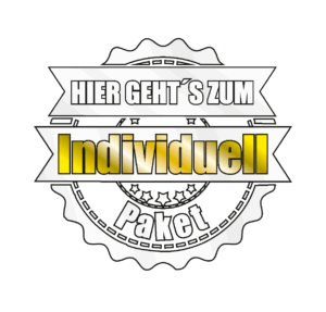 Stempelgrafik mit der Aufschrift „Hier geht’s zum Individuell Paket“ in Goldoptik – Weiterleitung zur individuellen Anfrage für Unterhaltsreinigung in Kitas auf Kitareinigung.de.